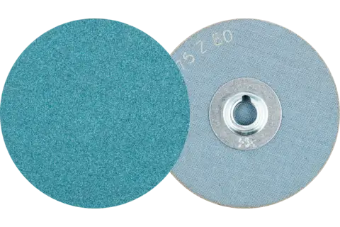 Pastille abrasive à grain zircon COMBIDISC CD Ø 75 mm Z80 pour acier trempé 1