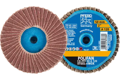 COMBIDISC Korund Mini-POLIFAN CD Ø 50mm A120 für universelle Anwendungen 1