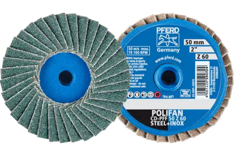 Mini-POLIFAN zircone COMBIDISC CD Ø 50 mm Z60 per acciaio temprato 1