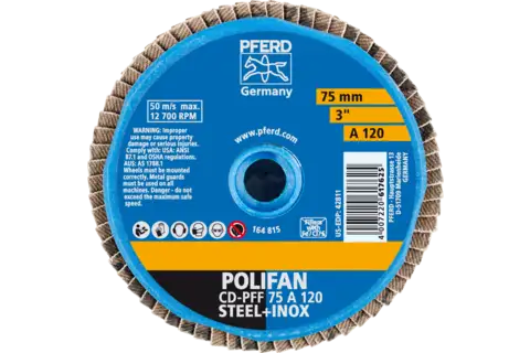 COMBIDISC aluminium oxide Mini-POLIFAN CD dia. 75 mm A120 for general use 3