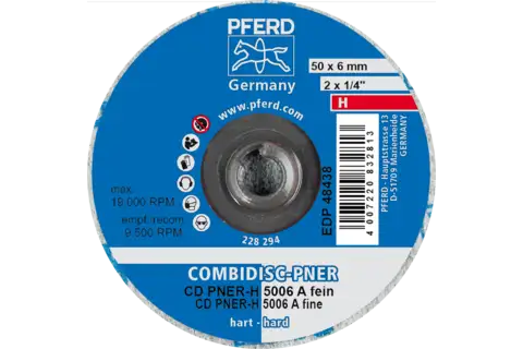 COMBIDISC pressed non-woven disc CD PNER dia. 50mm hard A fine for finishing 3