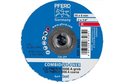 COMBIDISC pressed non-woven disc CD PNER dia. 50mm hard A coarse for finishing 3