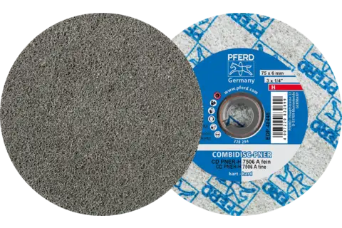 COMBIDISC pressed non-woven disc CD PNER dia. 75 mm hard A fine for finishing 1
