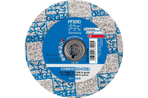 COMBIDISC pressed non-woven disc CD PNER dia. 75 mm hard A coarse for finishing 3