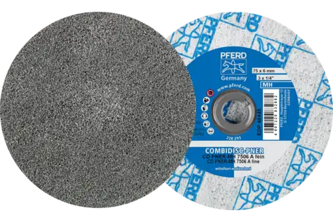 Disco in tessuto non tessuto compatto COMBIDISC CD PNER Ø 75 mm medioduro A per finitura 1