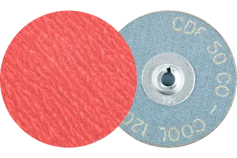 Minidiscos de lija COMBIDISC, grano cerámico CDF Ø 50 mm CO-COOL120 para acero y acero inoxidable 1