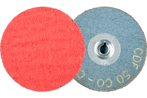 Minidisco in fibra granulo ceramico COMBIDISC CDF Ø 50 mm CO-COOL50 per acciaio e acciaio inox 1