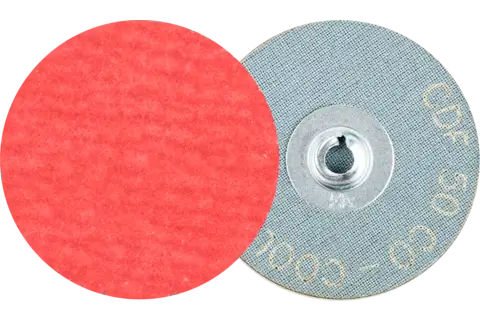 Minidisco in fibra granulo ceramico COMBIDISC CDF Ø 50 mm CO-COOL80 per acciaio e acciaio inox 1