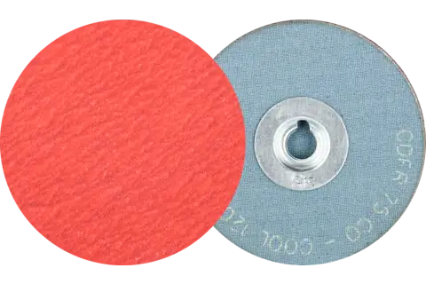 COMBIDISC ceramic oxide grain mini fibre disc CDF dia. 75 mm CO-COOL120 for steel and stainless steel 1