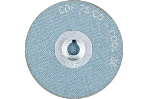 Minidisco in fibra granulo ceramico COMBIDISC CDF Ø 75 mm CO-COOL36 per acciaio e acciaio inox 3