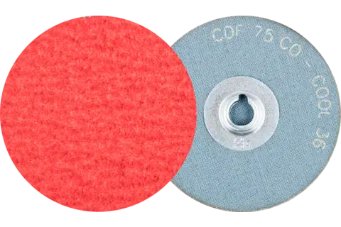 Minidiscos de lija COMBIDISC, grano cerámico CDF Ø 75 mm CO-COOL36 para acero y acero inoxidable 1