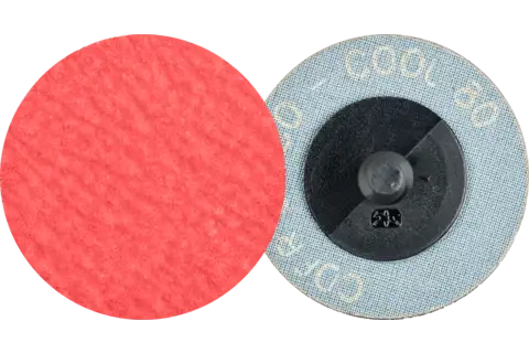 Minidisco in fibra granulo ceramico COMBIDISC CDFR Ø 50 mm CO-COOL80 per acciaio e acciaio inox 1
