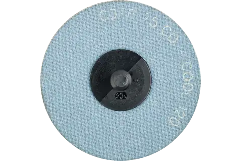 Minidisco in fibra granulo ceramico COMBIDISC CDFR Ø 75 mm CO-COOL120 per acciaio e acciaio inox 3