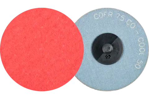 Minidiscos de lija COMBIDISC, grano cerámico CDFR Ø 75 mm CO-COOL50 para acero y acero inoxidable 1