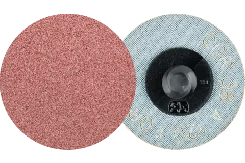 COMBIDISC aluminium oxide abrasive disc CDR dia. 38 mm A120 FORTE for high stock removal rate 1