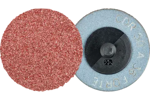 Disco lijador COMBIDISC, corindón CDR Ø 50 mm A36 FORTE para un arranque máximo 1