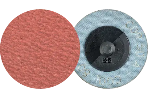 Disco abrasivo corindone COMBIDISC CDR Ø 50 mm A80 COOL per acciaio inox 1