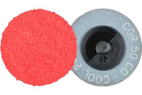Disco lijador COMBIDISC, grano cerámico CDR Ø 50 mm CO-COOL24 para acero y acero inoxidable 1