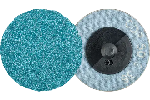 Disco abrasivo zircone COMBIDISC CDR Ø 50 mm Z36 per acciaio temprato 1