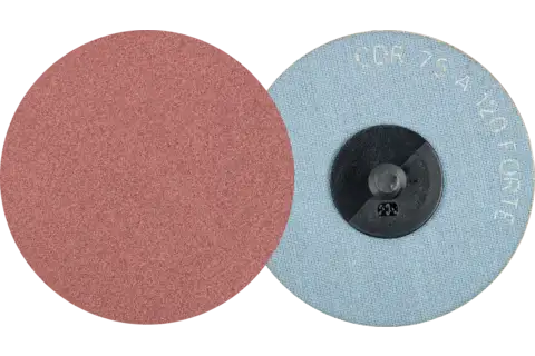 Yüksek talaş kaldırma oranı için COMBIDISC alüminyum oksit aşındırıcı disk CDR çap 75 mm A120 FORTE 1