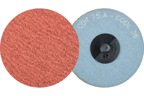 Disco abrasivo corindone COMBIDISC CDR Ø 75 mm A36 COOL per acciaio inox 1