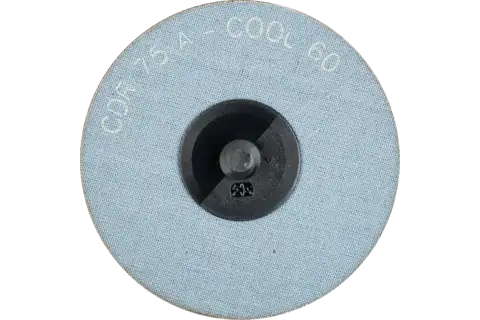 Pastille abrasive à grain corindon COMBIDISC CDR Ø 75 mm A60 COOL pour acier inoxydable 3