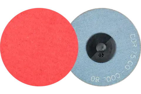 Disco abrasivo granulo ceramico COMBIDISC CDR Ø 75 mm CO-COOL80 per acciaio e acciaio inox 1