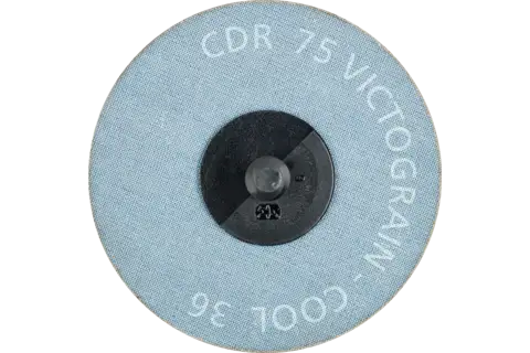 Çelik ve paslanmaz çelik için COMBICLICK aşındırıcı disk CDR çap 75 mm VICTOGRAIN-COOL36 3
