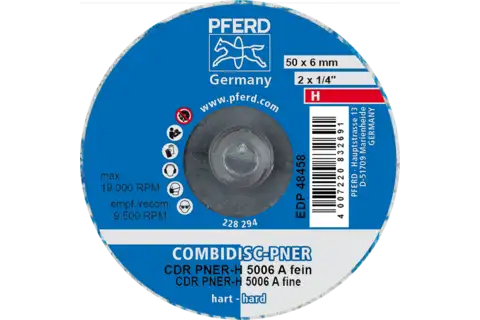 COMBIDISC pressed non-woven disc CDR PNER dia. 50mm hard A fine for finishing 3