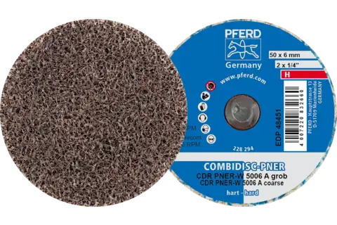 COMBIDISC pressed non-woven disc CDR PNER dia. 50mm hard A coarse for finishing 1