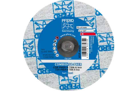 COMBIDISC pressed non-woven disc CDR PNER dia. 75 mm hard A fine for finishing 3