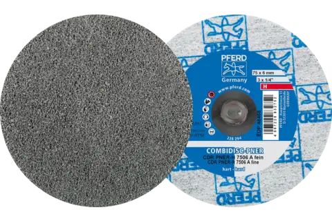 COMBIDISC pressed non-woven disc CDR PNER dia. 75 mm hard A fine for finishing 1