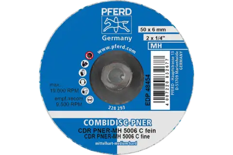 COMBIDISC pressed non-woven disc CDR PNER dia. 50mm medium-hard SIC fine for finishing 3