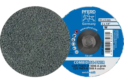 COMBIDISC pressed non-woven disc CDR PNER dia. 50mm soft A coarse for finishing 1