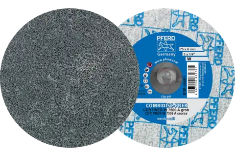 COMBIDISC pressed non-woven disc CDR PNER dia. 75 mm soft A coarse for finishing 1