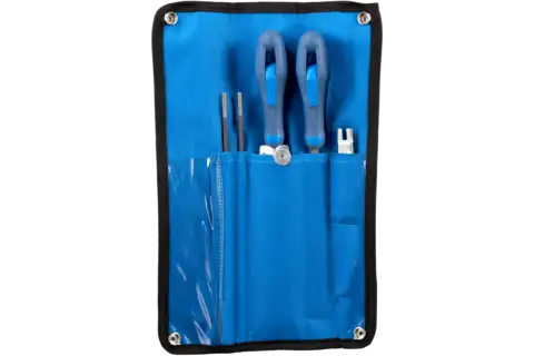 Chainsaw sharpening set 4.0 mm 5/32" for chain pitch 1/4" and 3/8" Low Profile in plastic pouch 1