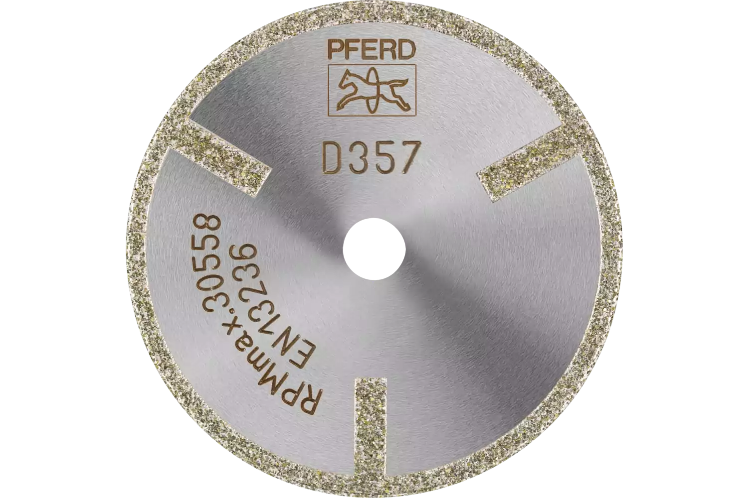 Disco da taglio diamantato D1A1R 50x2,0x6,0 mm D357 (grosso) con segmento di protezione per GFK/CFK 1