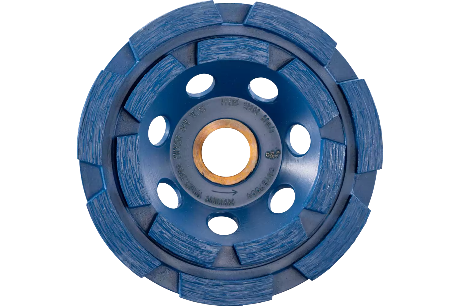 Diamond dished grinding wheel DCW 2R PSF 100x6x22.23 mm for levelling concrete and screed 1