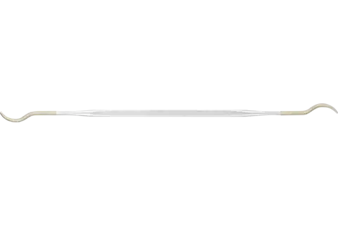 diamond riffler file crossing oval curved 150mm D91 (fine) for complex geometries on hard materials 1