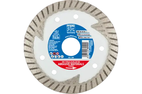 Diamond cut-off wheel DG 115x2.2x22.23 mm SG for cutting stone/concrete, high cutting quality 1