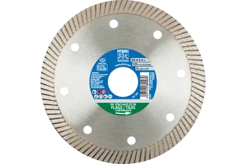Diamond cut-off wheels for the construction industry, type with continuous rim SG 1