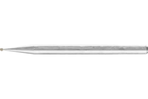 Diamant-slijpstift kogelvorm Ø 1,0 mm stift-Ø 3 mm D126 (middel) voor het graveren en ontbramen 1