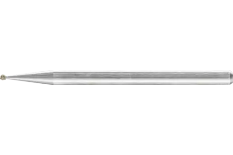 Diamant-slijpstift kogelvorm Ø 1,0 mm stift-Ø 3 mm D181 (grof) voor het graveren en ontbramen 1