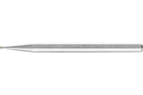 Diamant-Schleifstift Kugel Ø1,0mm Schaft-Ø3 mm D91 (fein) zum Gravieren und Entgraten 1