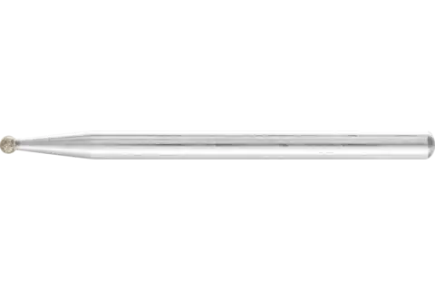 Diamant-slijpstift kogelvorm Ø 2,0 mm stift-Ø 3 mm D91 (fijn) voor het graveren en ontbramen 1