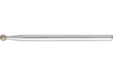 Diamant-slijpstift kogelvorm Ø 3,0 mm stift-Ø 3 mm D64 (fijn) voor het graveren en ontbramen 1