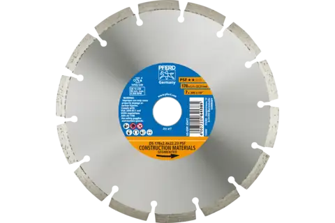 Diamond cut-off wheel DS 178x2.4x22.23 mm PSF for fast cutting of stone and concrete 1