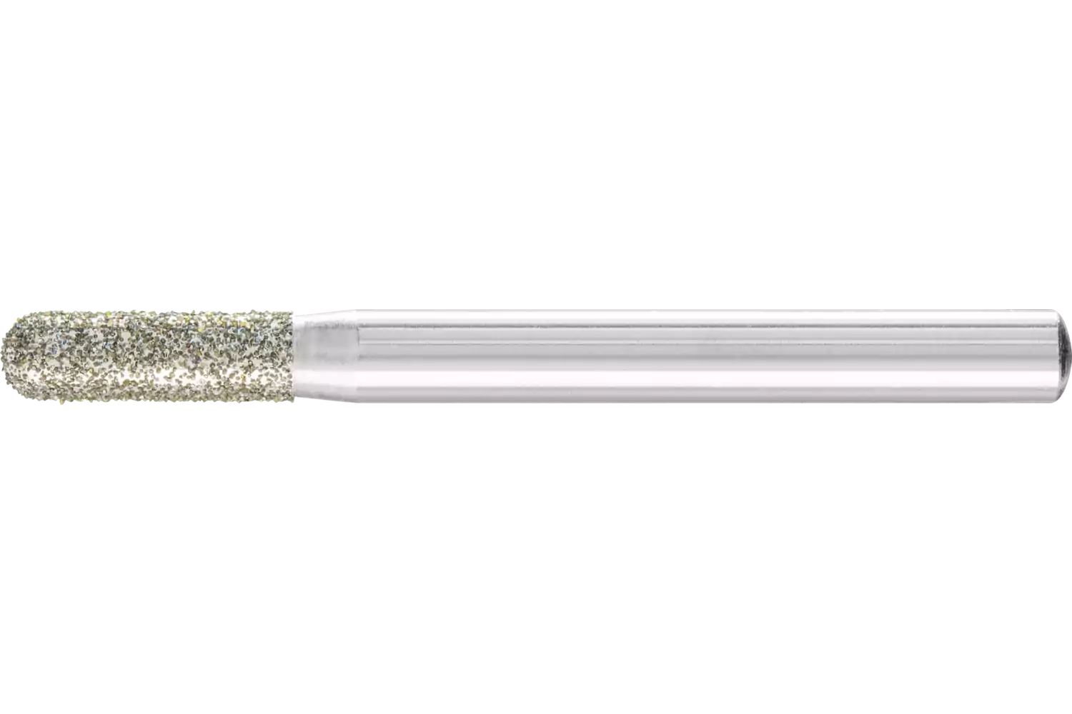 Mola abrasiva diamantata cilindrica con testa a sfera Ø 6,0 mm gambo Ø 6 mm D357 (grossa) per smerigliatura di GFK/CFK 1