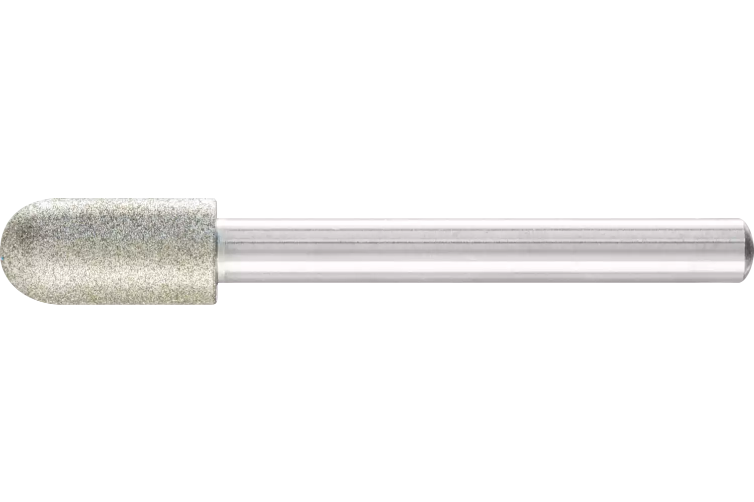 Mola abrasiva diamantata cilindrica con testa a sfera Ø10,0 mm gambo Ø 6 mm D126 (media) ideale per l’uso manuale 1
