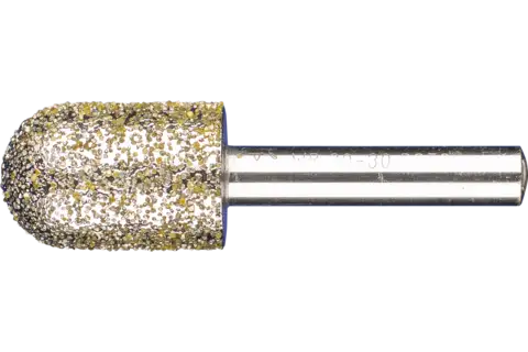 Diamentowe ściernice trzpieniowe o kształcie kulisto-walcowym do odlewni
